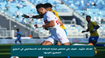 أهداف مثيرة.. تعرف على ملخص مباراة الزمالك ضد الإسماعيلي في الدوري المصري (فيديو)
